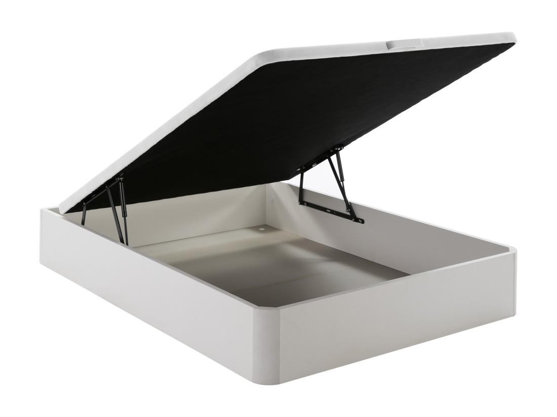 Vente Unique Sommier Coffre 120 X 200 Cm - Blanc Mat - HESTIA De YSMÉE