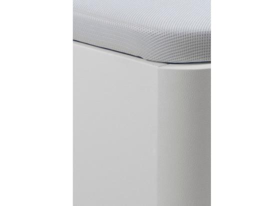 Vente Unique Sommier Coffre 140 X 190 Cm En Simili - Blanc Mat - ONIRY De YSMÉE