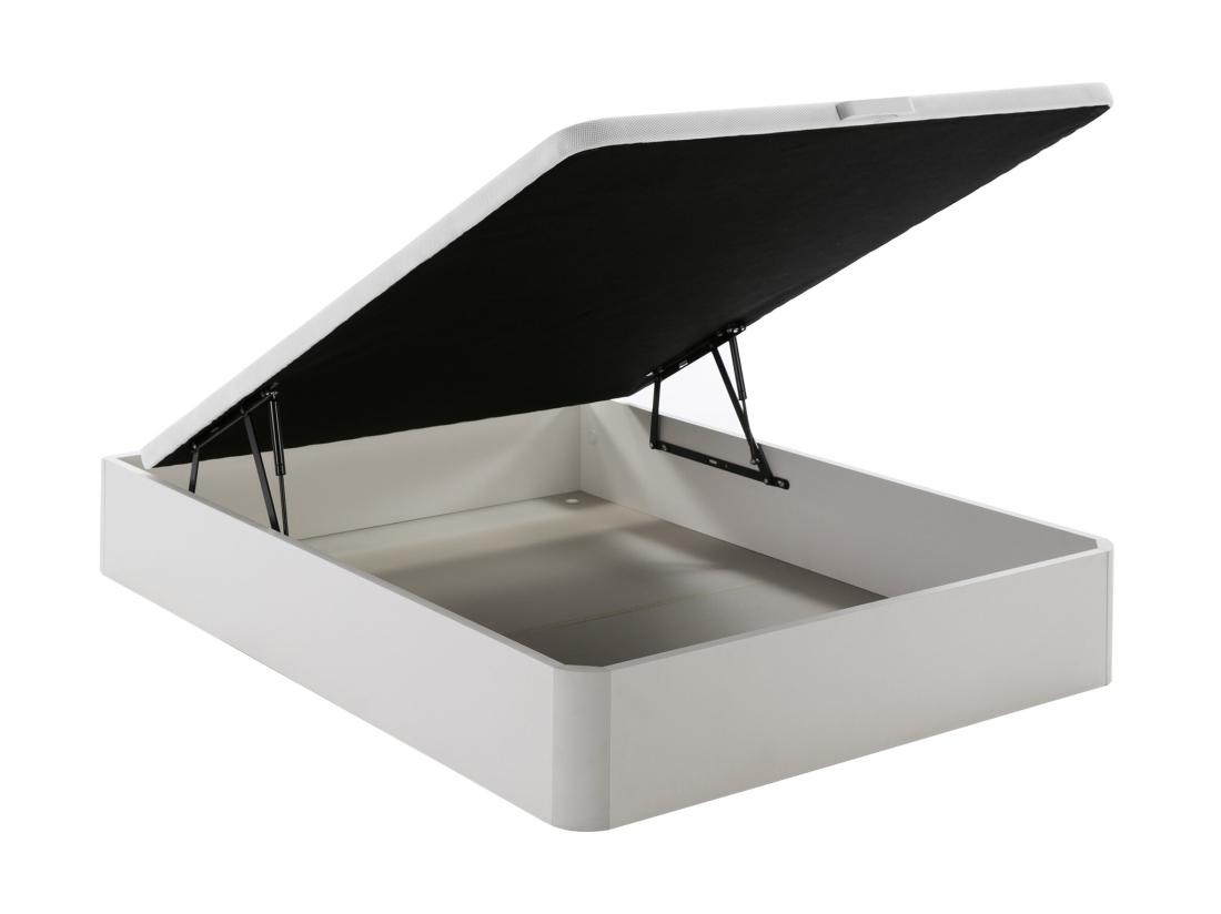 Vente Unique Sommier Coffre 160 X 200 Cm - Blanc Mat - HESTIA De YSMÉE