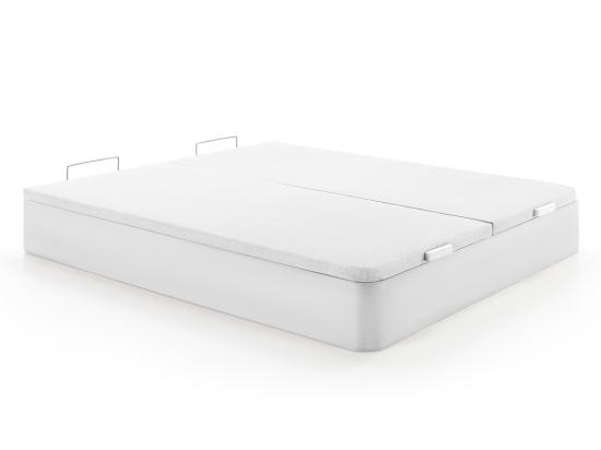 Vente Unique Sommier Coffre 180 X 200 Cm - Blanc Mat - HESTIA De YSMÉE