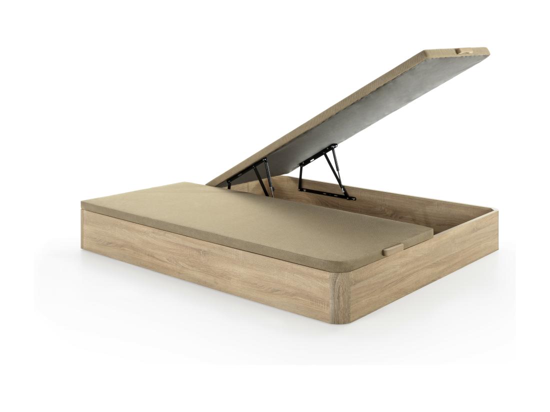 Vente Unique Sommier Coffre 180 X 200 Cm - Naturel Clair - HESTIA De YSMÉE