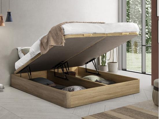 vente unique Sommier coffre 180 x 200 cm - Naturel clair - HESTIA de YSMÉE