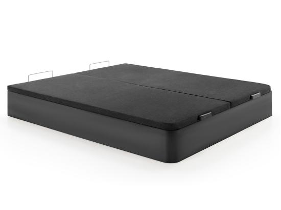 Vente Unique Sommier Coffre 180 X 200 Cm - Noir Mat - HESTIA De YSMÉE