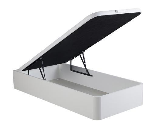 Vente Unique Sommier Coffre 90 X 190 Cm - Blanc Mat - HESTIA De YSMÉE