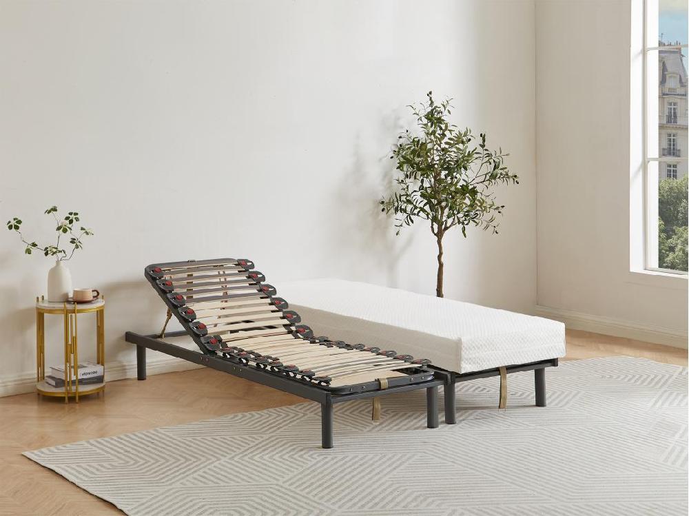 vente unique Sommier de relaxation lattes 3 plans de couchage - 70 x 190 cm - RUOTI de YSMÉE