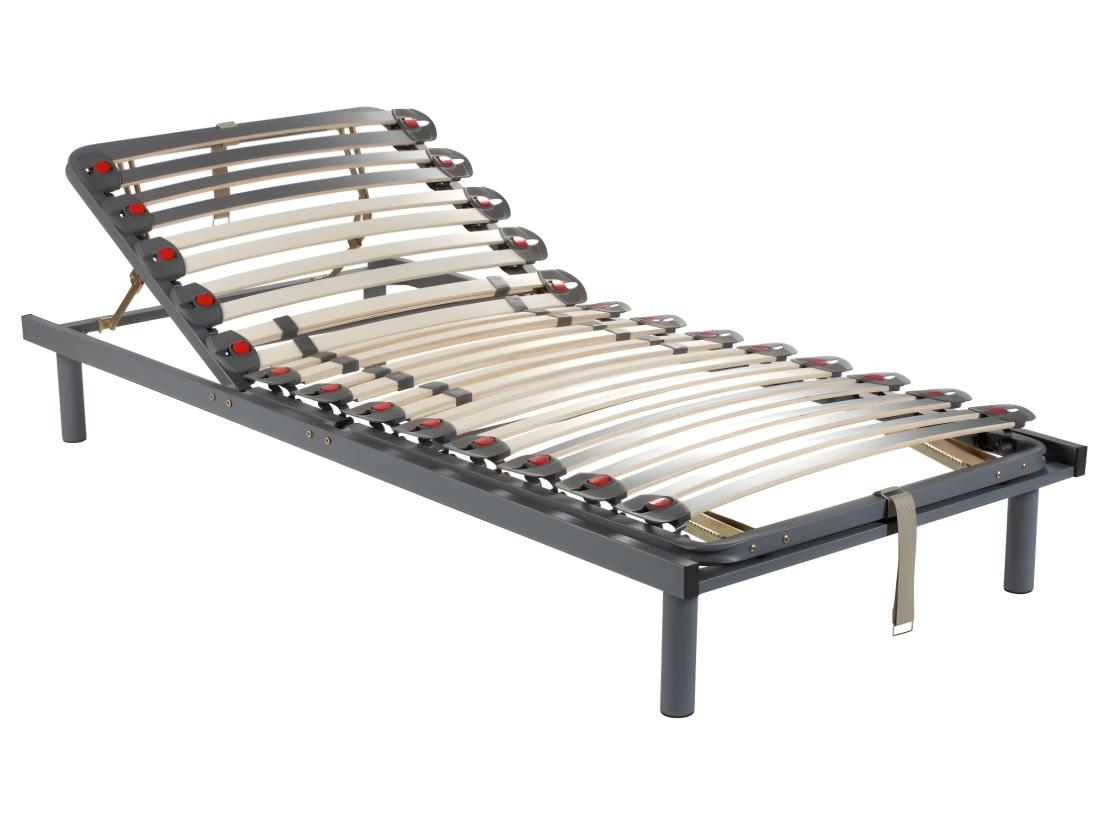 Vente Unique Sommier De Relaxation Lattes 3 Plans De Couchage - 80 X 200 Cm - RUOTI De YSMÉE