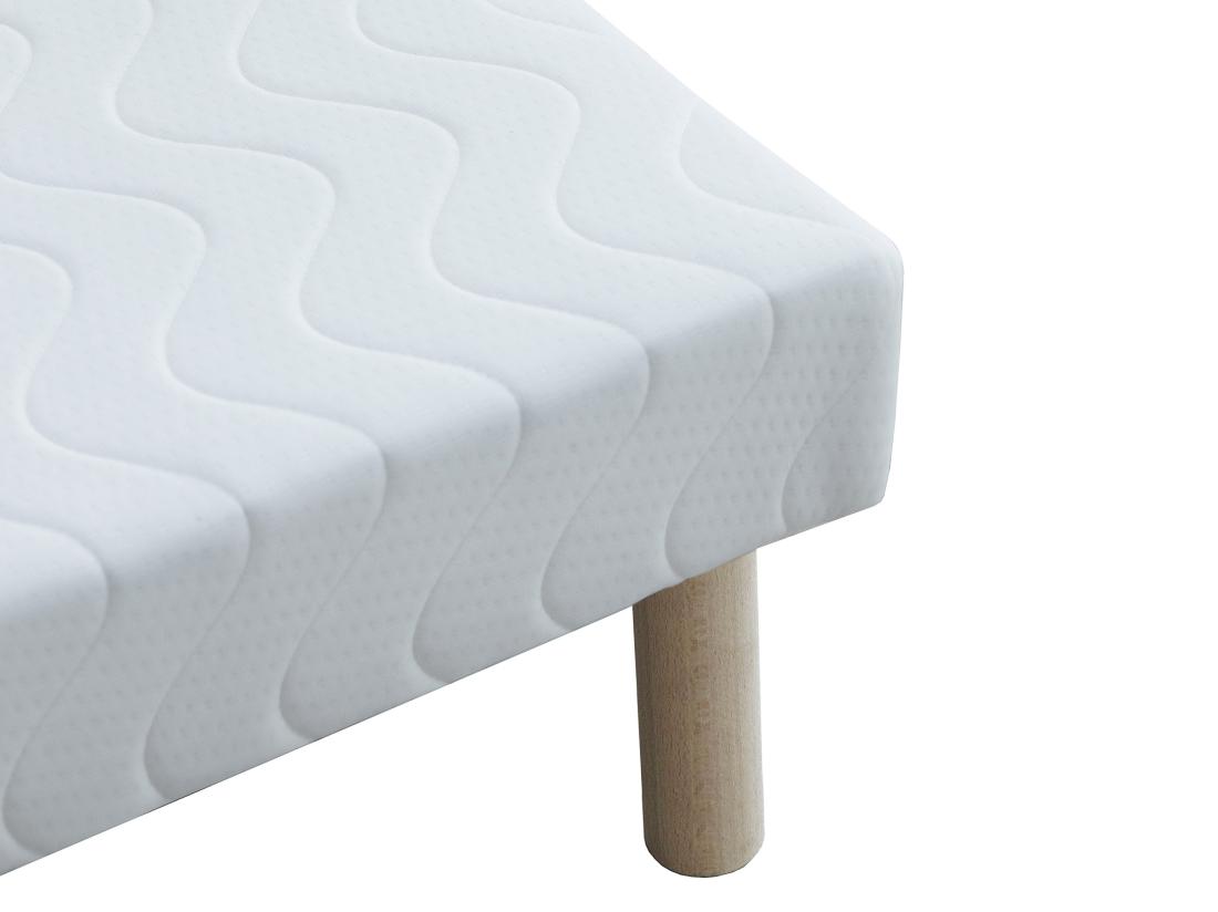 Vente Unique Sommier Déco Tapissier 140 X 190 Cm 9 Lattes - Blanc - ASTHENIS II De YSMÉE