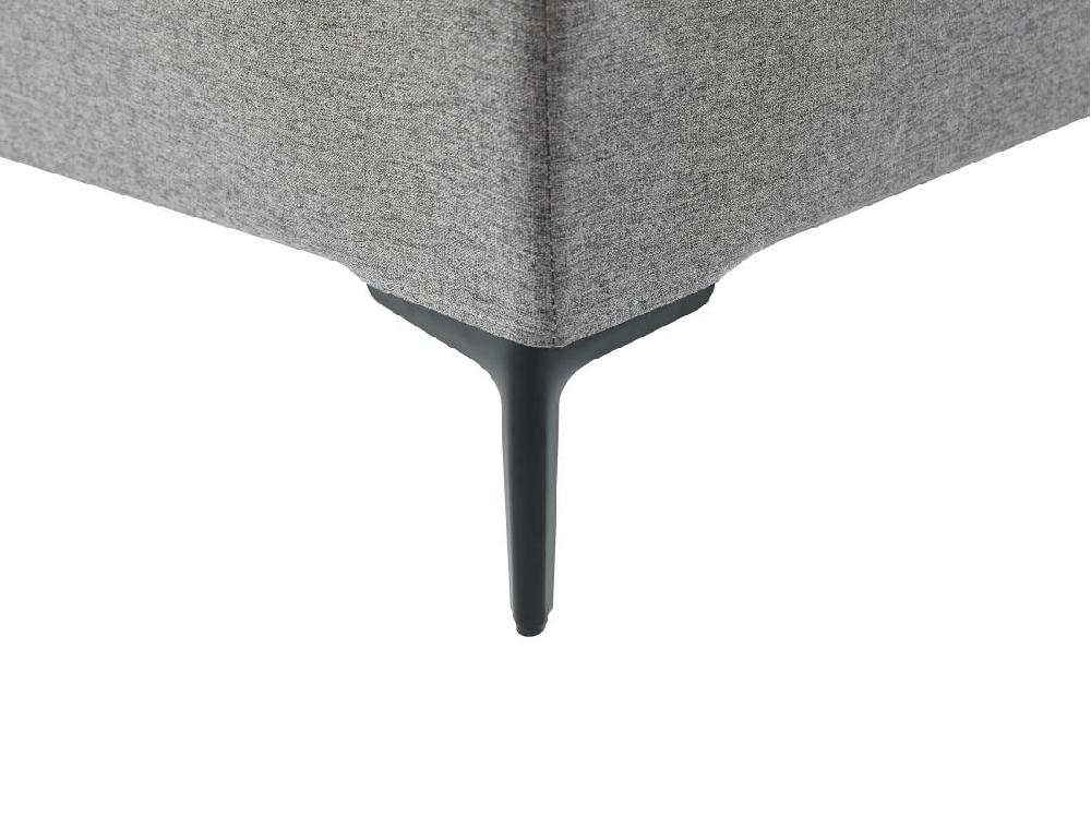 Vente Unique Sommier Déco Tapissier 180 X 200 Cm Déhoussable - Gris - ISANI De YSMÉE