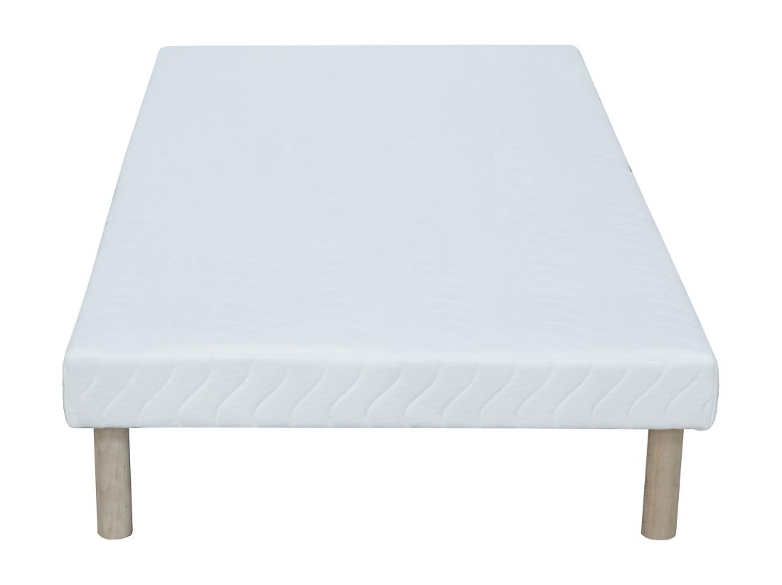 Vente Unique Sommier Déco Tapissier 90 X 200 Cm 10 Lattes - Blanc - ASTHENIS II De YSMÉE