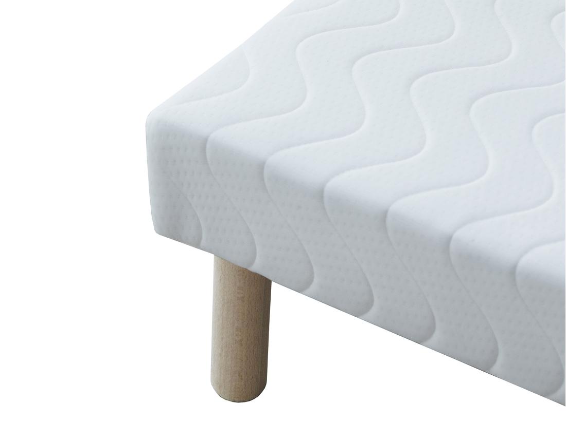 Vente Unique Sommier Déco Tapissier 90 X 200 Cm 10 Lattes - Blanc - ASTHENIS II De YSMÉE