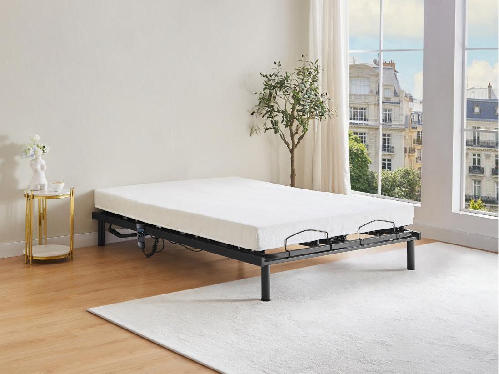 Vente Unique Sommier électrique De Relaxation Lattes 5 Plans De Couchage - 140 X 200 Cm - PANDINO De DREAMEA