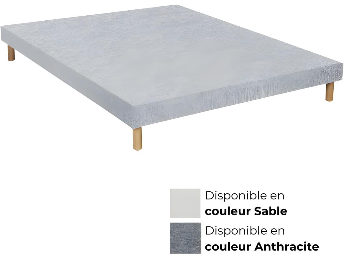 Vente Unique Sommier Essenzia TRADITION GRAPHIC 19cm 140x210 Lattes