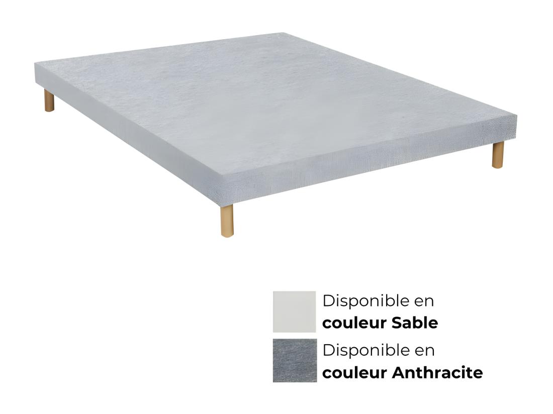 Vente Unique Sommier Essenzia TRADITION GRAPHIC 19cm 80x210 Lattes