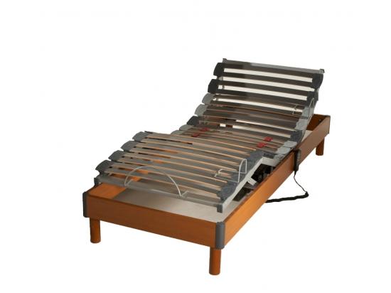 vente unique Sommier tous lattes bois merisier Dimensions - 90 x 190 cm