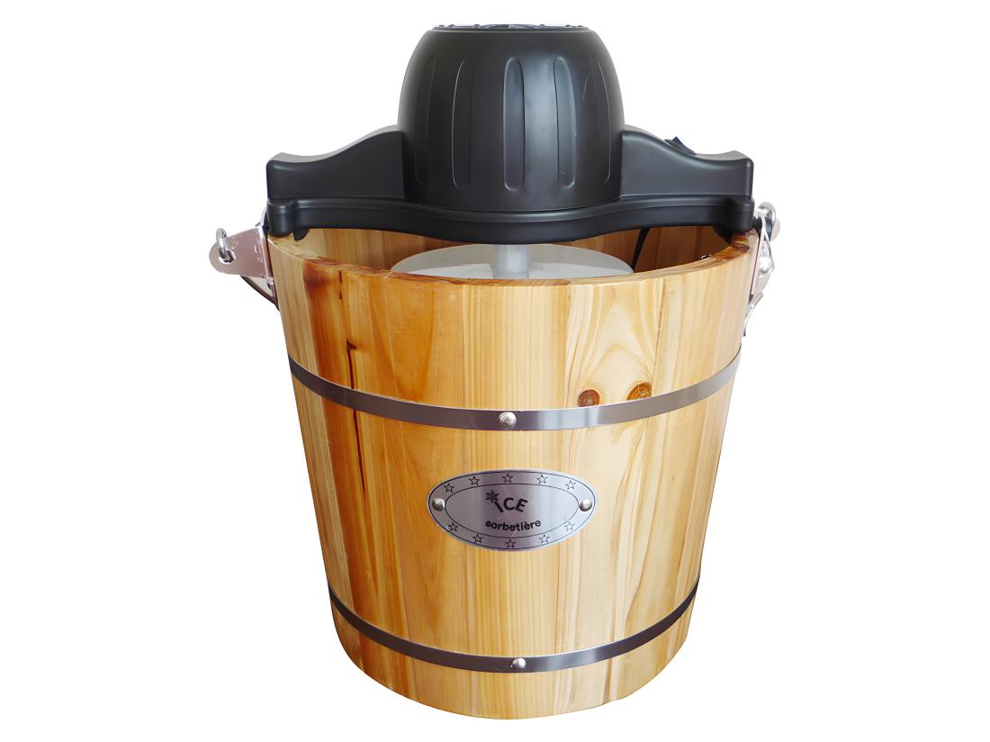 Vente Unique Sorbetière électrique GIVRETO En Bois 3.5 L
