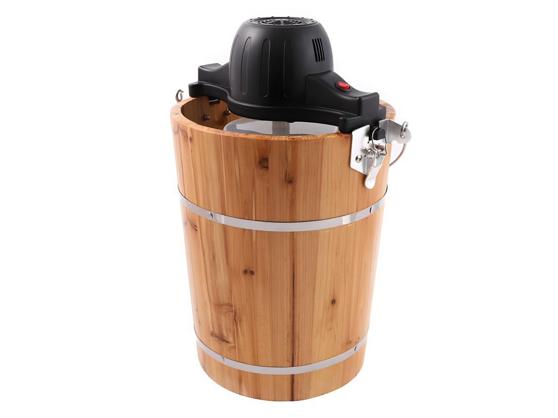 vente unique Sorbetière électrique GIVRETO en bois 5.5 L