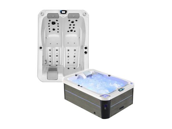 vente unique Spa 2 places allongées Archipel® GT2 PRO MAX BLANC NACRÉ - Spa Thérapeutique Balboa 210x148