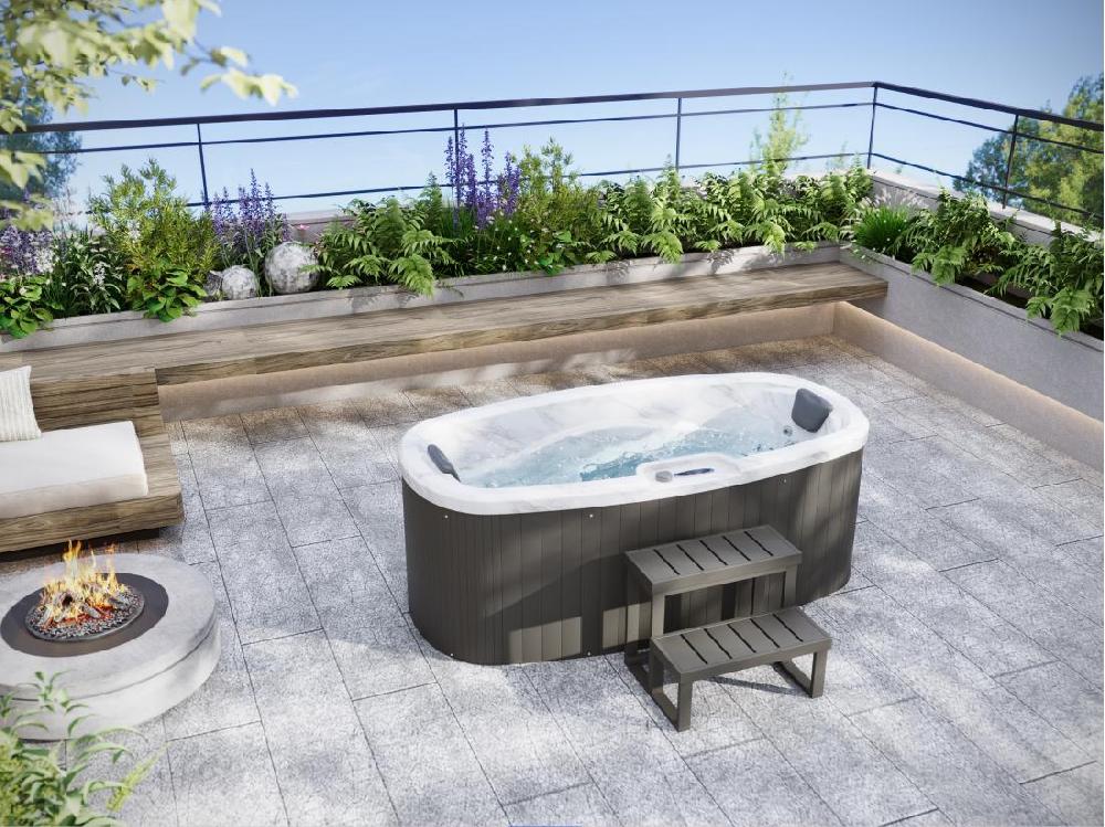 Vente Unique SPA 2 Places Blanc Perlé - 14 Jets - L210 X P110 X H74 Cm - Système BALBOA - SAMOA IV