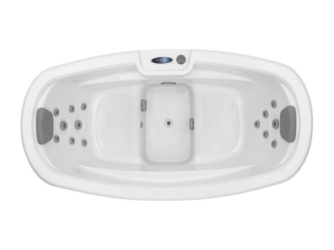 vente unique SPA 2 places blanc perlé - 14 jets - L210 x P110 x H74 cm - Système BALBOA - SAMOA IV