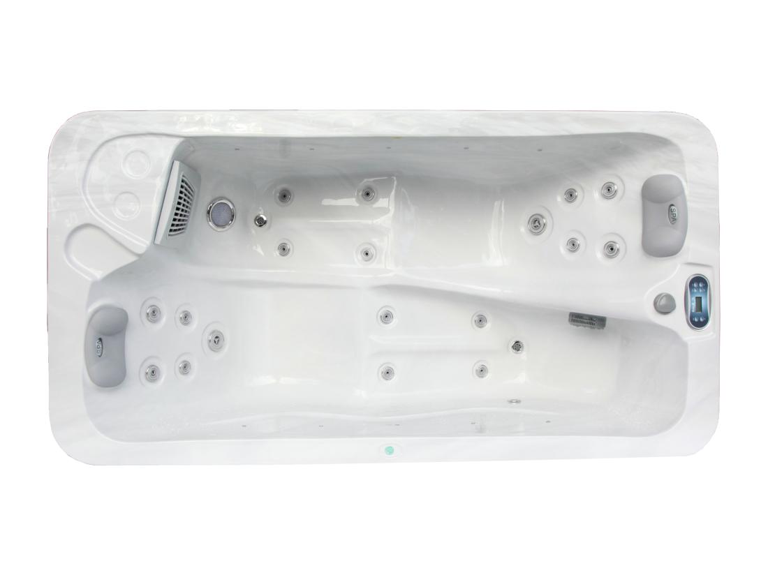 vente unique SPA 2 places blanc perlé - 18 jets - L210 x P110 x H74 cm - Système BALBOA - TAHITI III