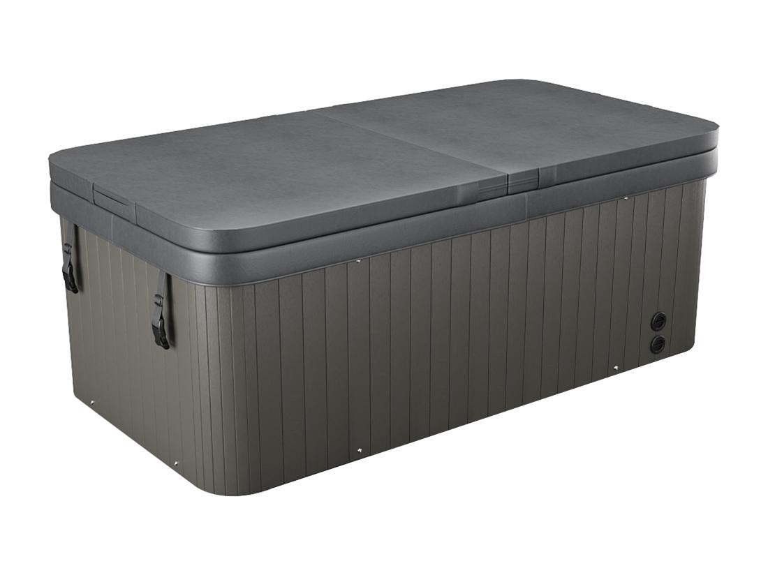 Vente Unique SPA 2 Places Blanc Perlé Avec Bâche - 18 Jets - L210 X P110 X H74 Cm - Système BALBOA - TAHITI III