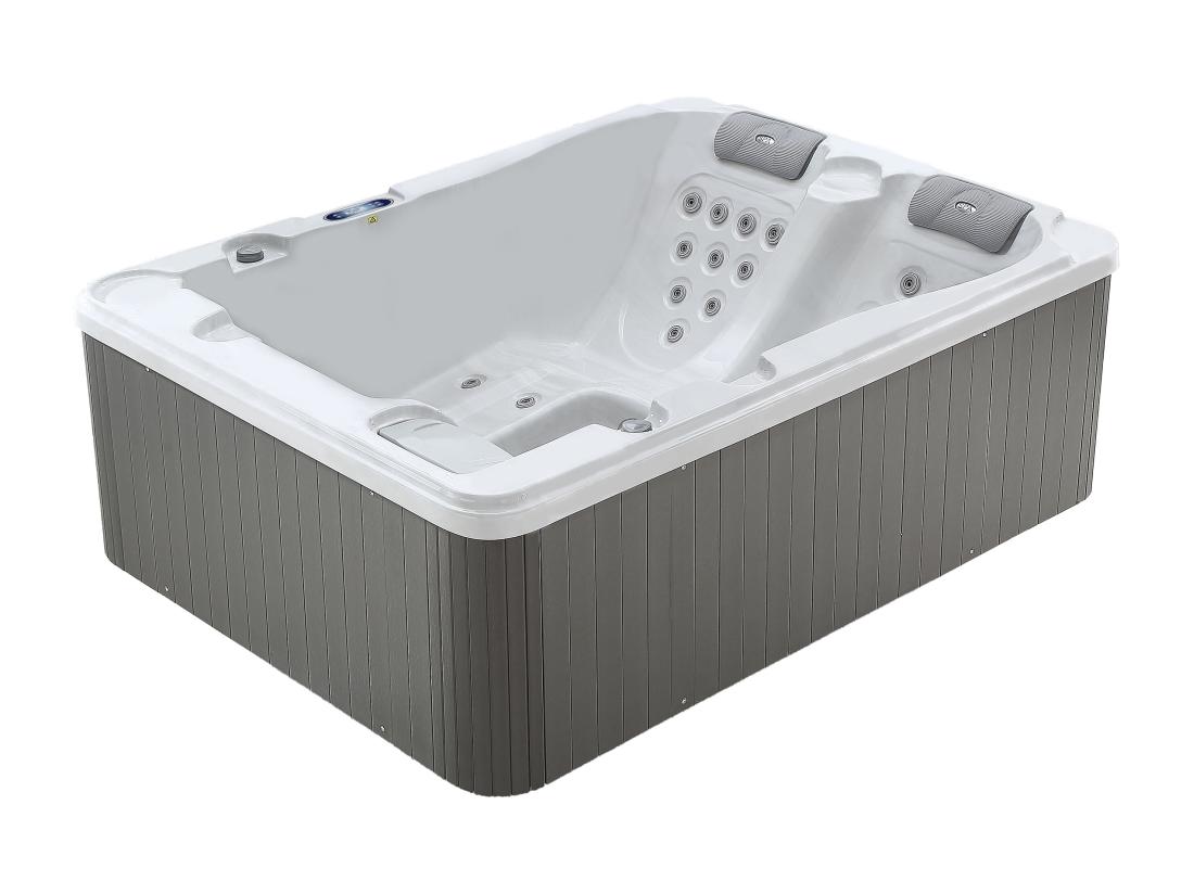 Vente Unique Spa 3 Places Blanc Perlé - 35 Jets - L210 X P158 X H73 Cm - Système BALBOA - MAUPITI III