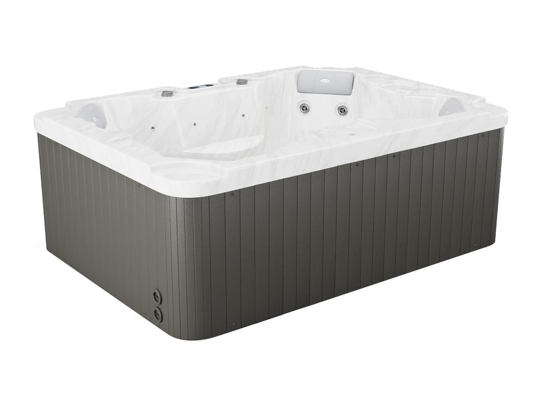 Vente Unique SPA 4 Places Blanc Perlé - 16 Jets - L210 X P152 X H76 Cm - Système BALBOA - LULA IV