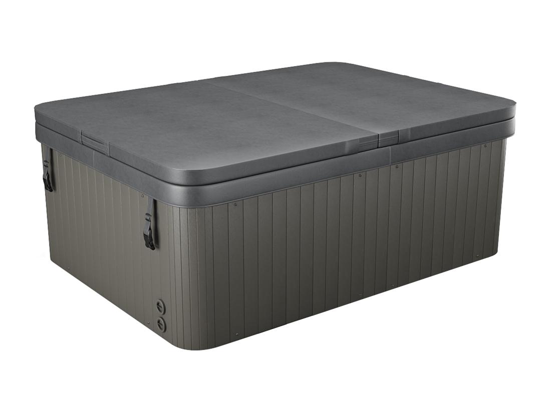 Vente Unique SPA 4 Places Blanc Perlé Avec Bâche - 16 Jets - L210 X P152 X H76 Cm - Système BALBOA - LULA IV