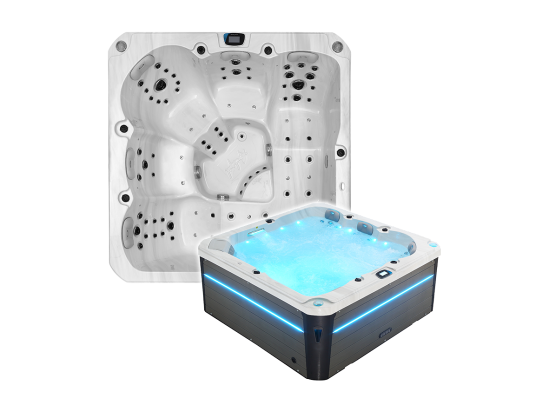 Vente Unique Spa 5 Places Archipel® GT5 LED - Spa Thérapeutique Balboa® 215 X 215 Cm