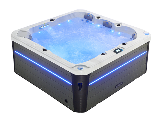 vente unique Spa 5 places Archipel® GT5 LED - Spa Thérapeutique Balboa® 215 x 215 cm