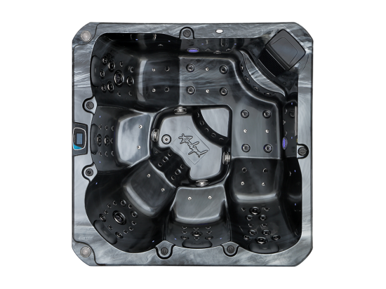 vente unique Spa 5 places Archipel® GT5 PRO MAX BLANC NACRÉ - Spa Thérapeutique Balboa® 215 x 215 cm