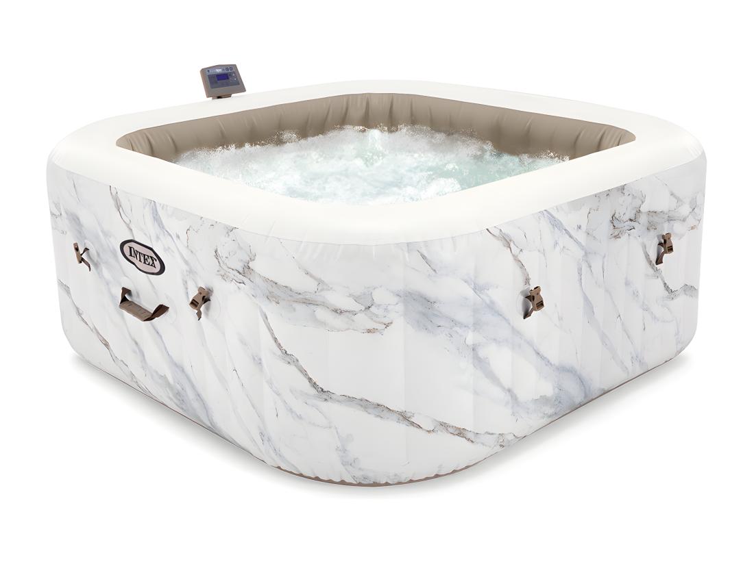 vente unique Spa Gonflable 4 Places "Calacatta" 173cm Blanc