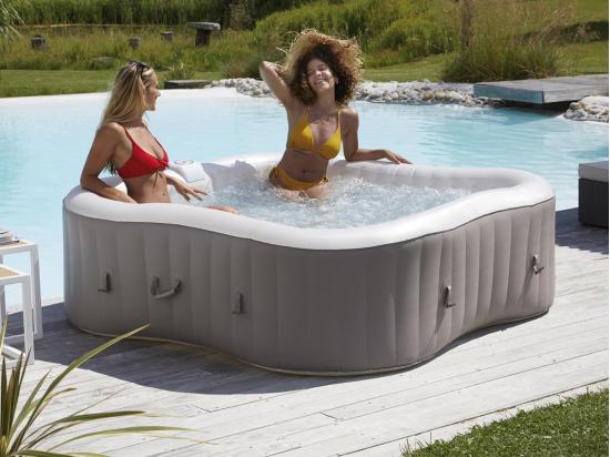 Vente Unique Spa Gonflable Élite Plus Trèfle Bulles 4 Places - Infinite Spa