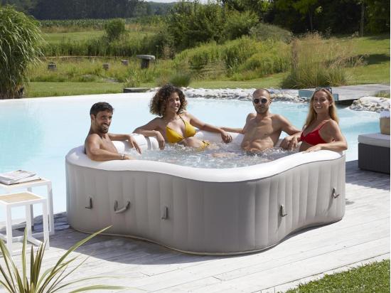 Vente Unique Spa Gonflable Élite Plus Trèfle Bulles 4 Places - Infinite Spa