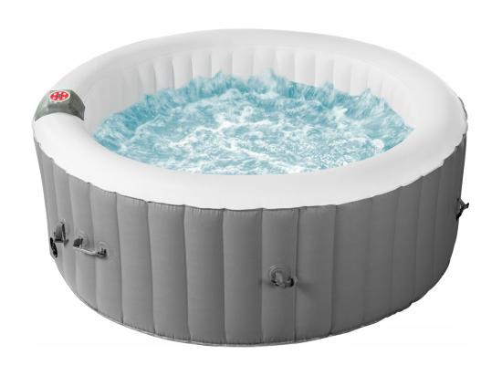 Vente Unique Spa Gonflable En PVC "Rio" - 4 Places - Gris/Blanc