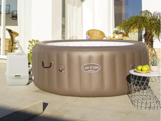 Vente Unique Spa Gonflable Lay-Z-Spa Dominica Rond Hydrojet 4/6 Places - Bestway