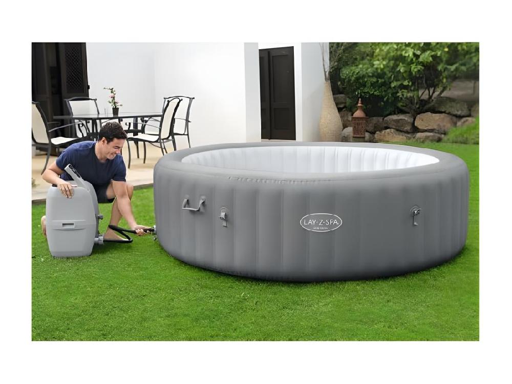Vente Unique Spa Gonflable Lay-Z-Spa Grenada Rond Airjet 6/8 Places - Bestway