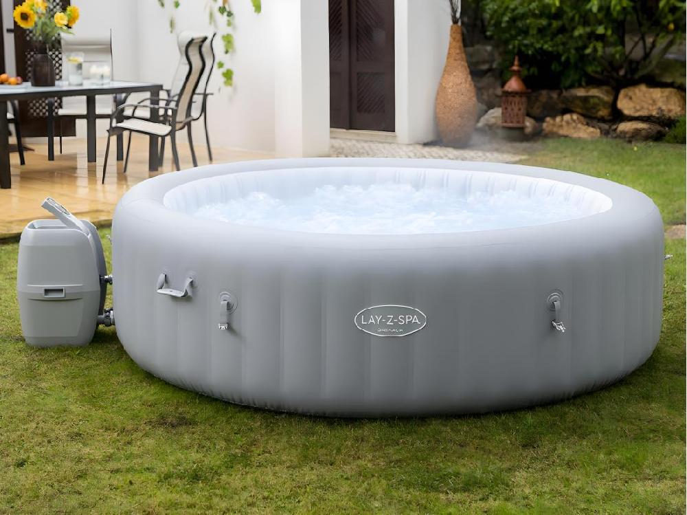 Vente Unique Spa Gonflable Lay-Z-Spa Grenada Rond Airjet 6/8 Places - Bestway