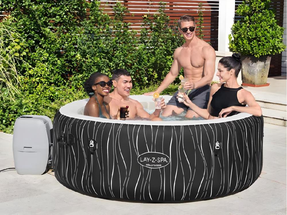 Vente Unique Spa Gonflable Lay-Z-Spa Hollywood Rond Airjet 4/6 Places - Bestway
