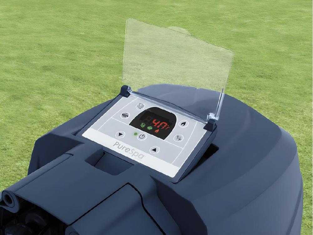 Vente Unique Spa Gonflable PureSpa Blue Navy Rond Bulles 6 Places - Intex