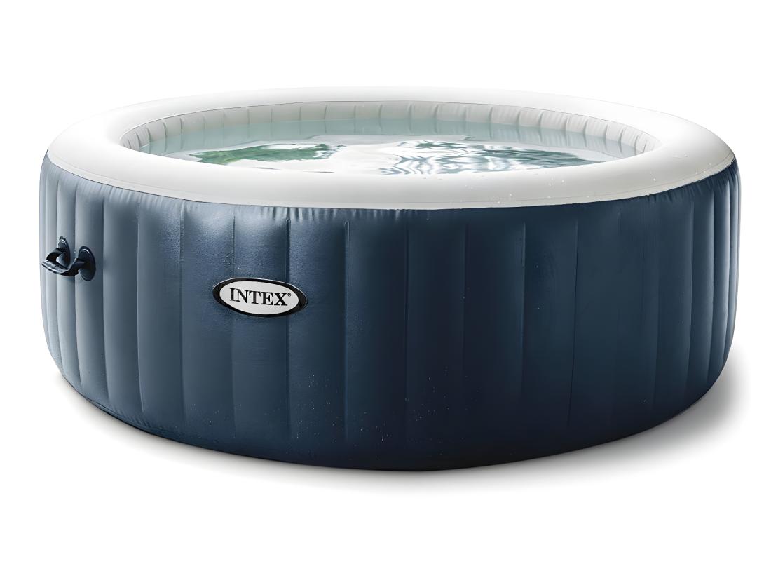 vente unique Spa gonflable PureSpa Blue Navy rond Bulles 6 places - Intex