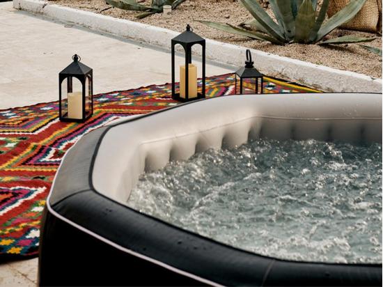 Vente Unique Spa Gonflable Python Octogonal Bulles 5-6 Places - Netspa