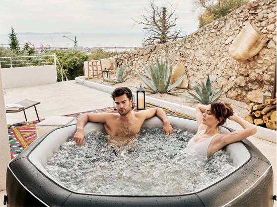 vente unique Spa gonflable Python octogonal Bulles 5-6 places - Netspa
