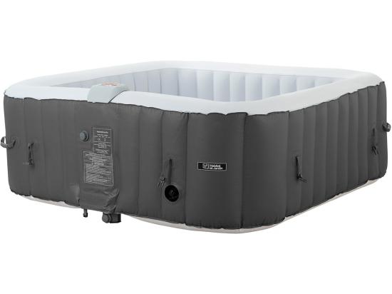 Vente Unique Spa Gonflable "RIVIERA" En PVC - 6 Places - Gris/blanc