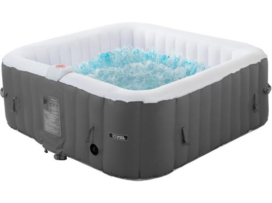 vente unique Spa gonflable "RIVIERA" en PVC - 6 places - Gris/blanc