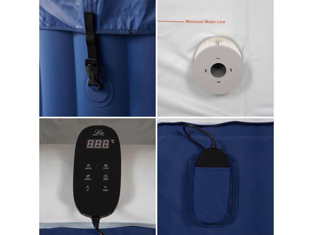 Vente Unique Spa Gonflable Rond Ø204cm LITE - 6 Places - MSPA