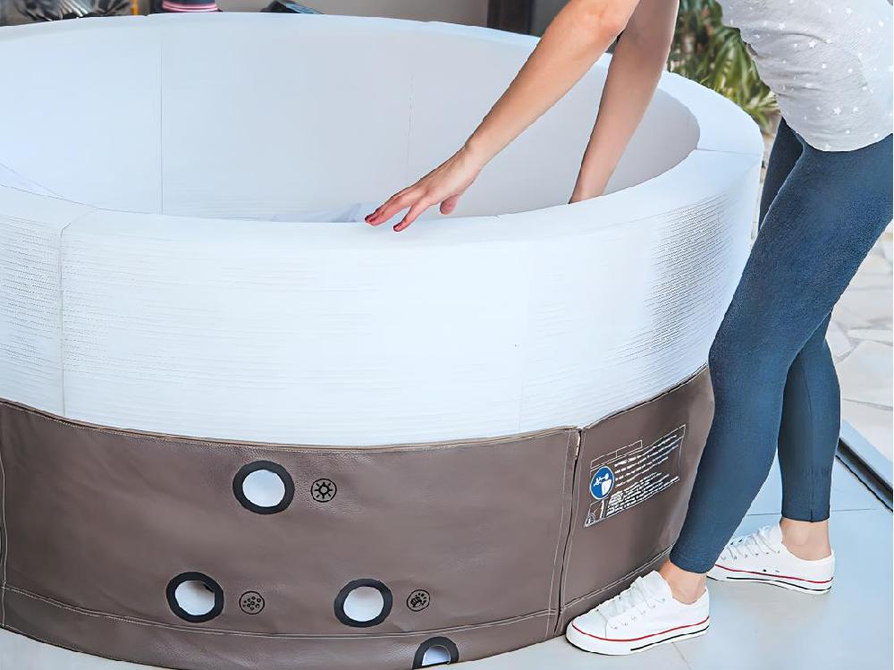 Vente Unique Spa Portable Semi-rigide Vita Premium Rond Bulles 4-6 Places - Netspa