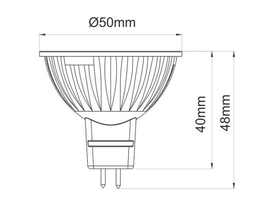 Vente Unique Spot LED GU5.3 6W 120 Uniform-Line 4000K