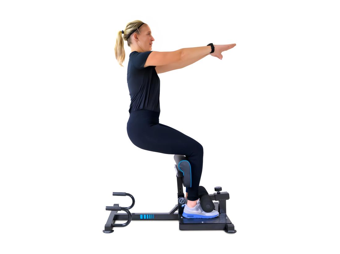 Vente Unique Squat Machine ALTIUS Appareil De Musculation Multifonction 88 X 56 X 50 Cm - Dossier Réglable En Hauteur - Charge Max 120kg