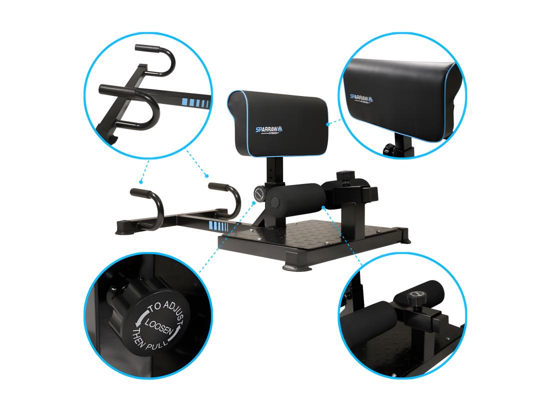 vente unique Squat Machine ALTIUS Appareil de musculation multifonction 88 x 56 x 50 cm - Dossier réglable en hauteur - Charge max 120kg